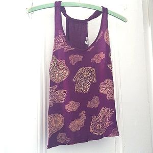 Purple racerback top